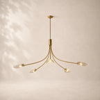 Shelora Glass Round Chandelier 60"