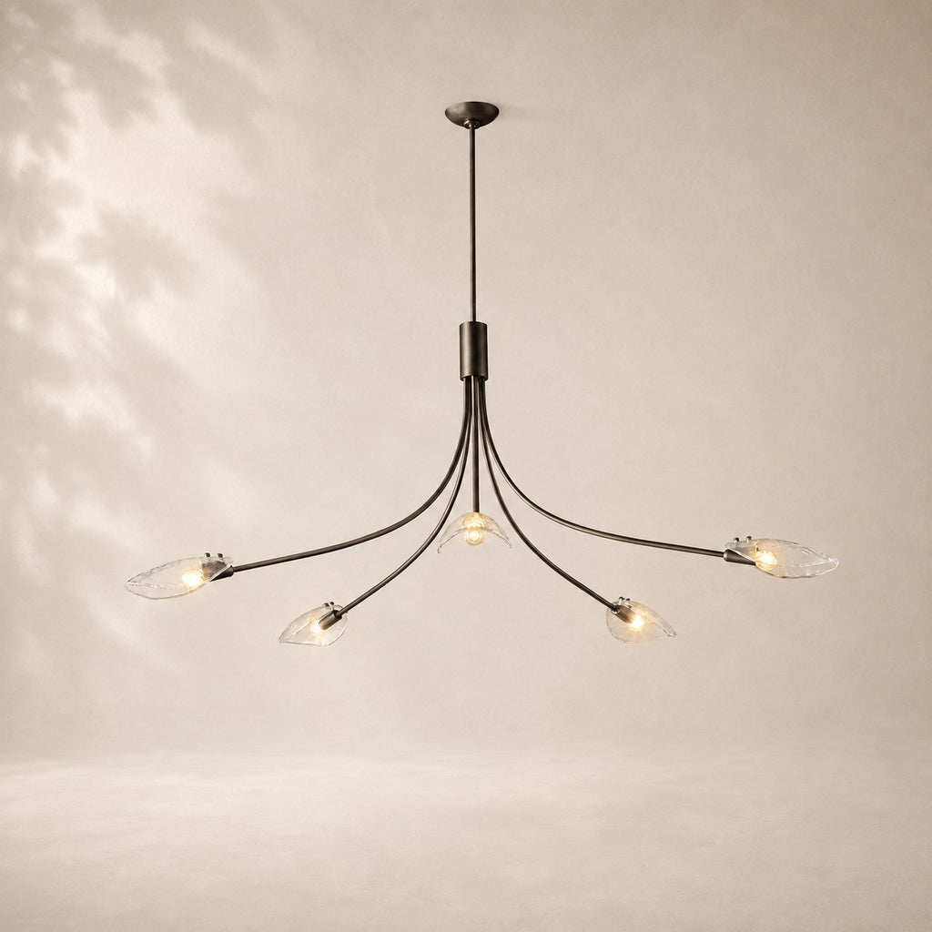 Shelora Glass Round Chandelier 60"