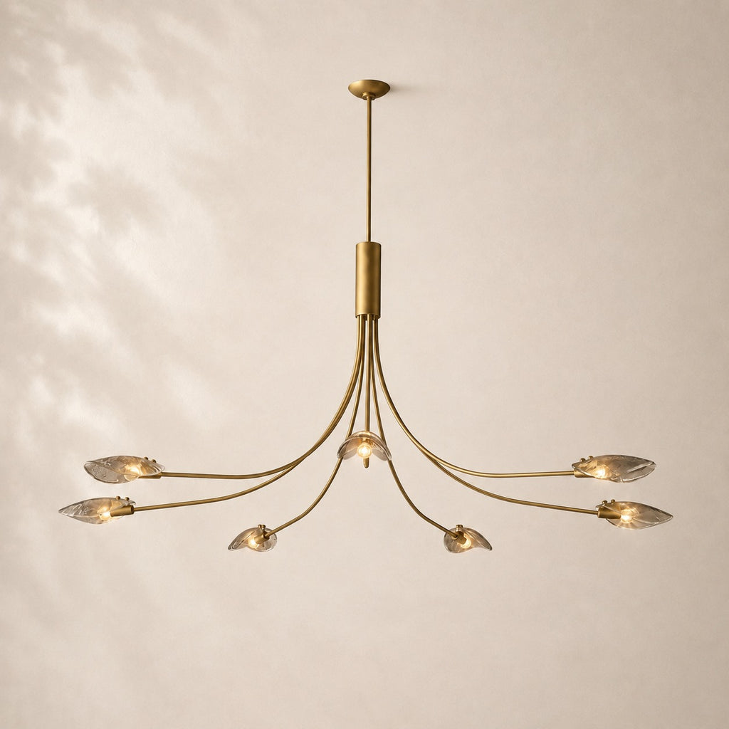 Shelora Glass Round Chandelier 72"