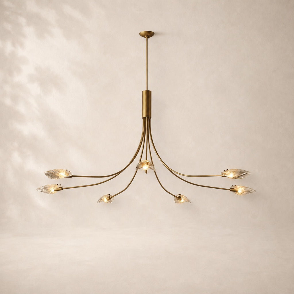 Shelora Glass Round Chandelier 72"