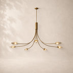 Shelora Glass Round Chandelier 72"