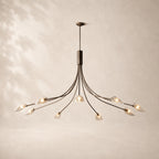 Shelora Glass Round Chandelier 84"