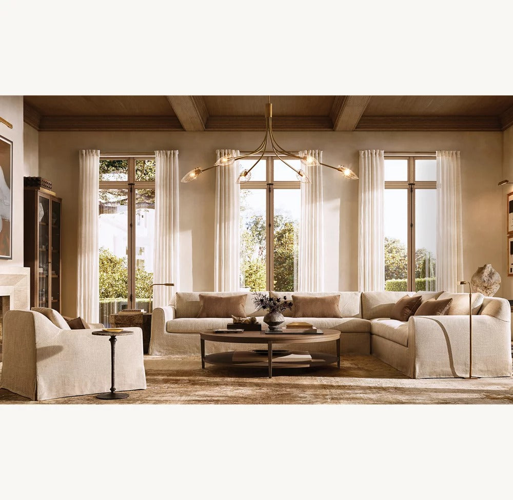 Shelora Glass Round Chandelier 84"