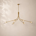 Shelora Glass Linear Chandelier 72"