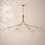Shelora Glass Linear Chandelier 72"