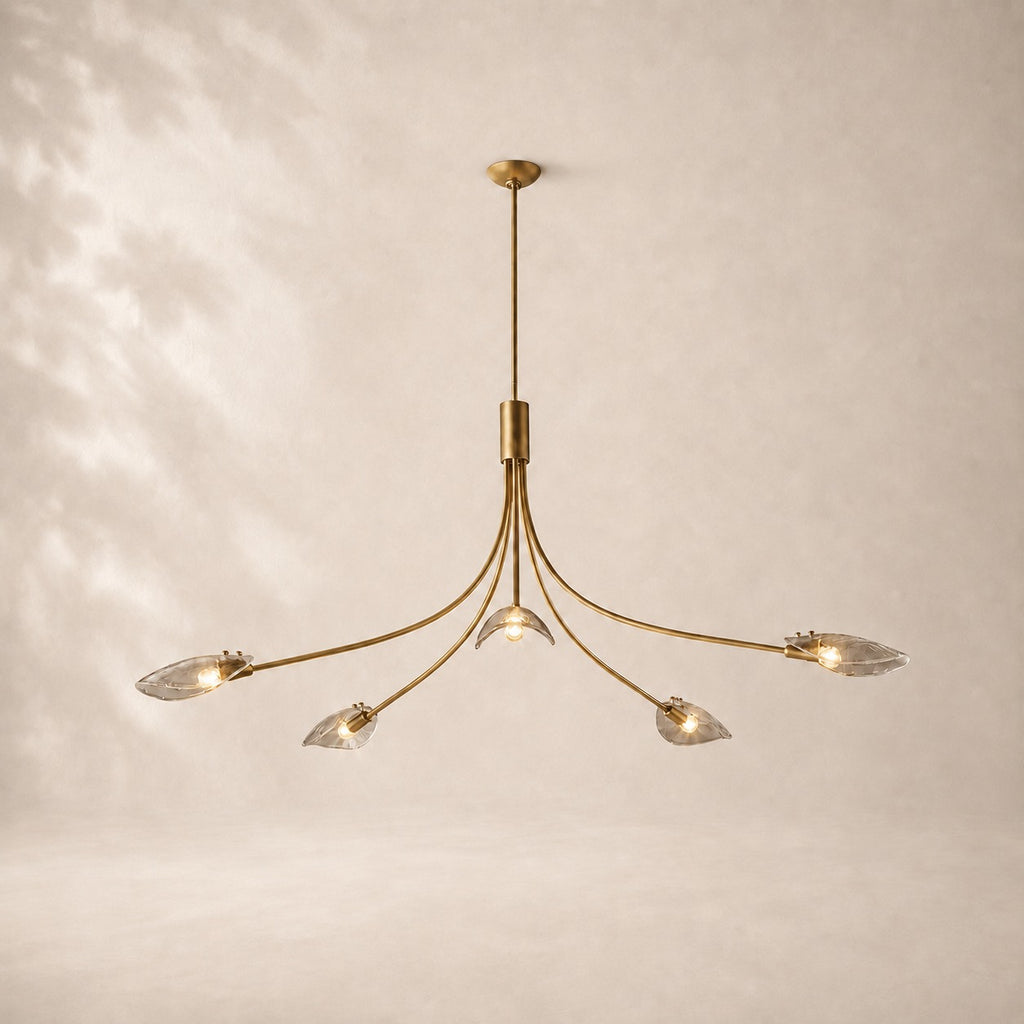 Shelora Glass Round Chandelier 60"