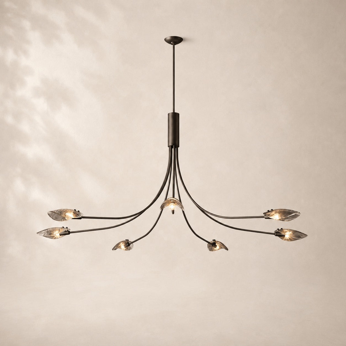 Shelora Glass Round Chandelier 72"