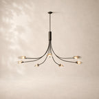 Shelora Glass Round Chandelier 72"