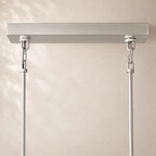 Sirelle Clear Glass Rectangular Chandelier 77"
