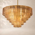 Sirelle Clear Glass Round Chandelier 41"
