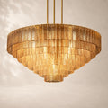 Sirelle Clear Glass Round Chandelier 52"