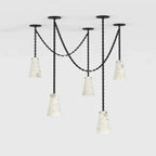 Stella 5-Light Vintage Cluster Alabaster Chandelier