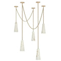 Stella 5-Light Vintage Cluster Alabaster Chandelier