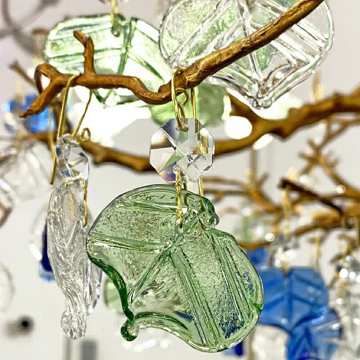 Colorful Glaze Flower Crystal Branch Chandelier
