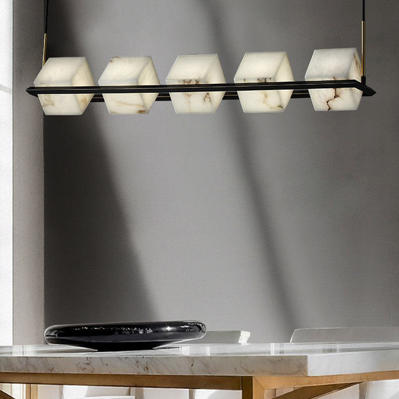 Terry Alabaster Cubic Island Pendant