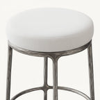 Thadeus Backless Fabric Swivel Bar and Counter Stool Living Room