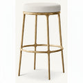 Thadeus Backless Fabric Swivel Bar and Counter Stool Living Room