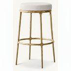 Thadeus Backless Fabric Swivel Bar and Counter Stool Living Room
