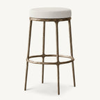 Thadeus Backless Fabric Swivel Bar and Counter Stool Living Room