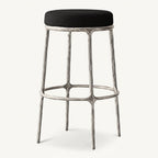 Thadeus Backless Fabric Swivel Bar and Counter Stool Living Room