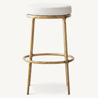 Thadeus Backless Fabric Swivel Bar and Counter Stool Living Room
