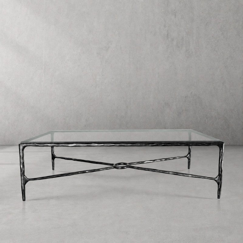 Thadson Glass Top Rectangular Glass Coffee Table