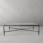 Thadson Glass Top Rectangular Glass Coffee Table
