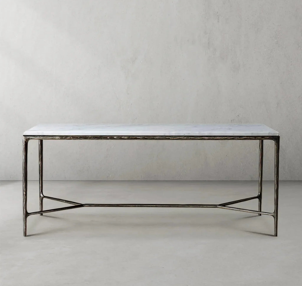 Thadson Rectangle Marble Desk