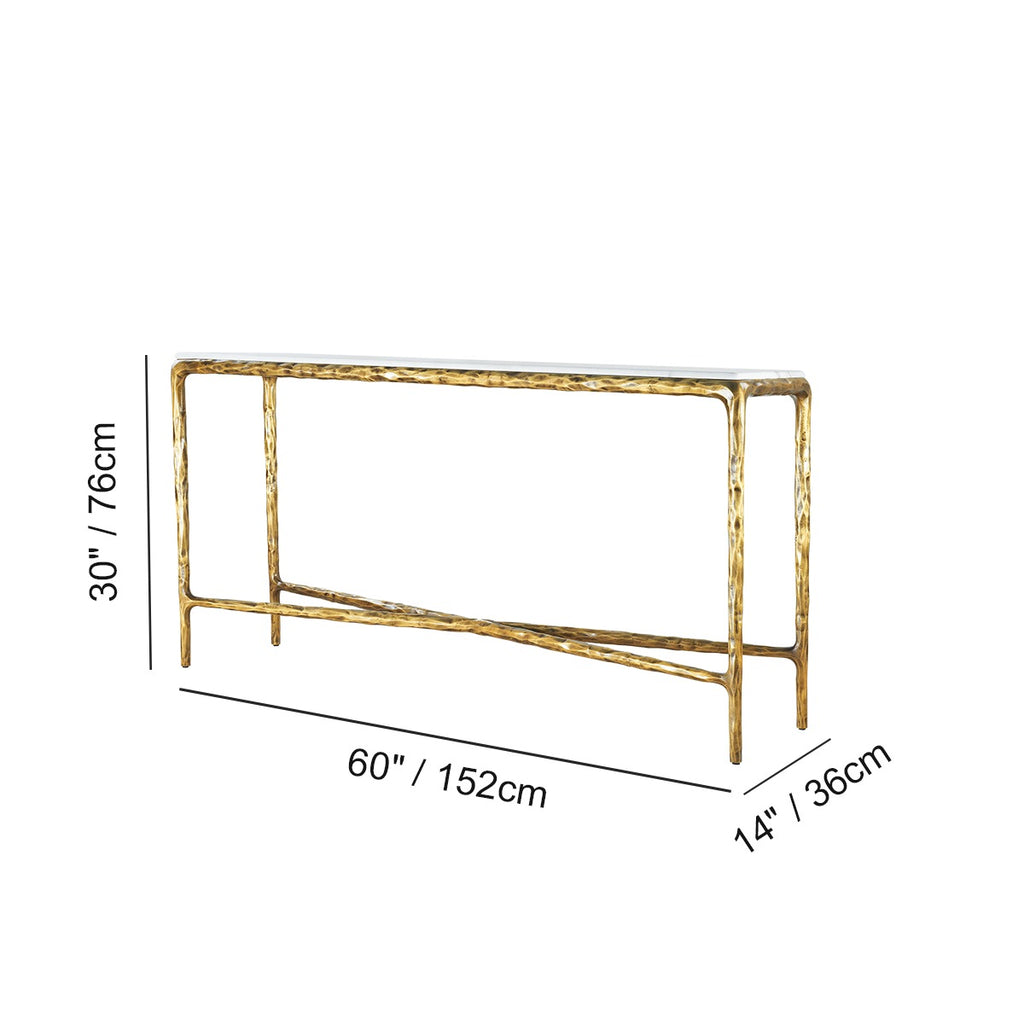 Thadson Marble Console Table 36" 48" 60" 72"