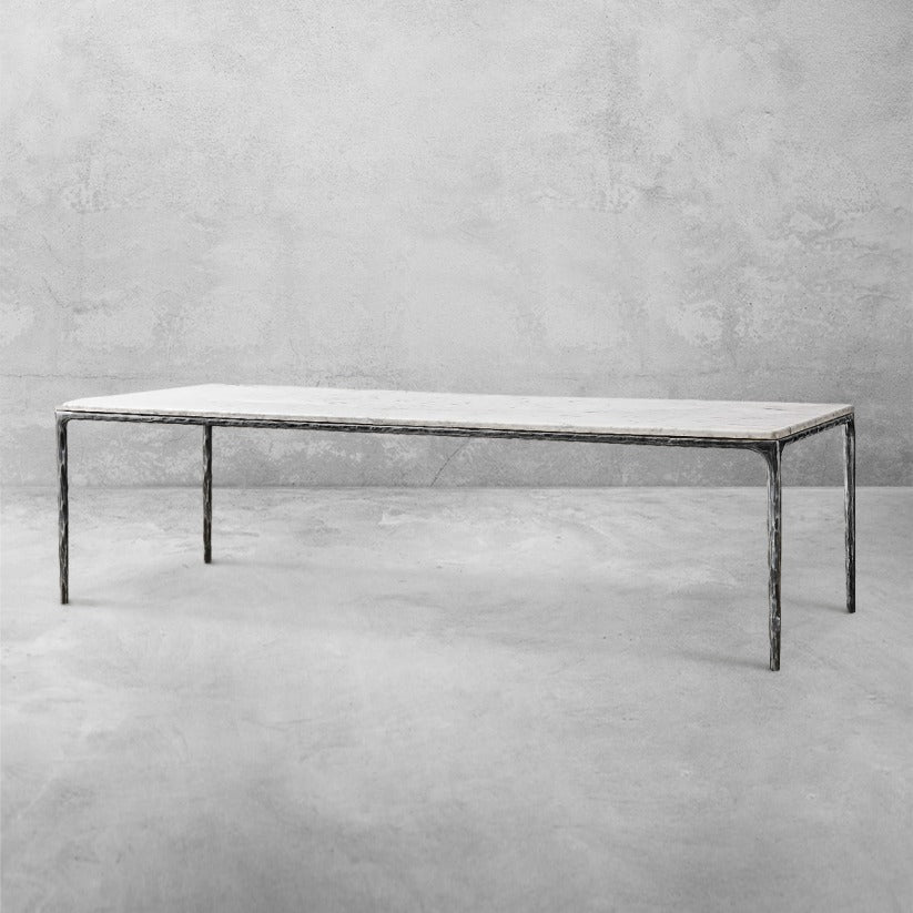 Thadson Marble Rectangular Dining Table 60" 72" 84" 96" 108"