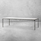 Thadson Marble Rectangular Dining Table 60" 72" 84" 96" 108"