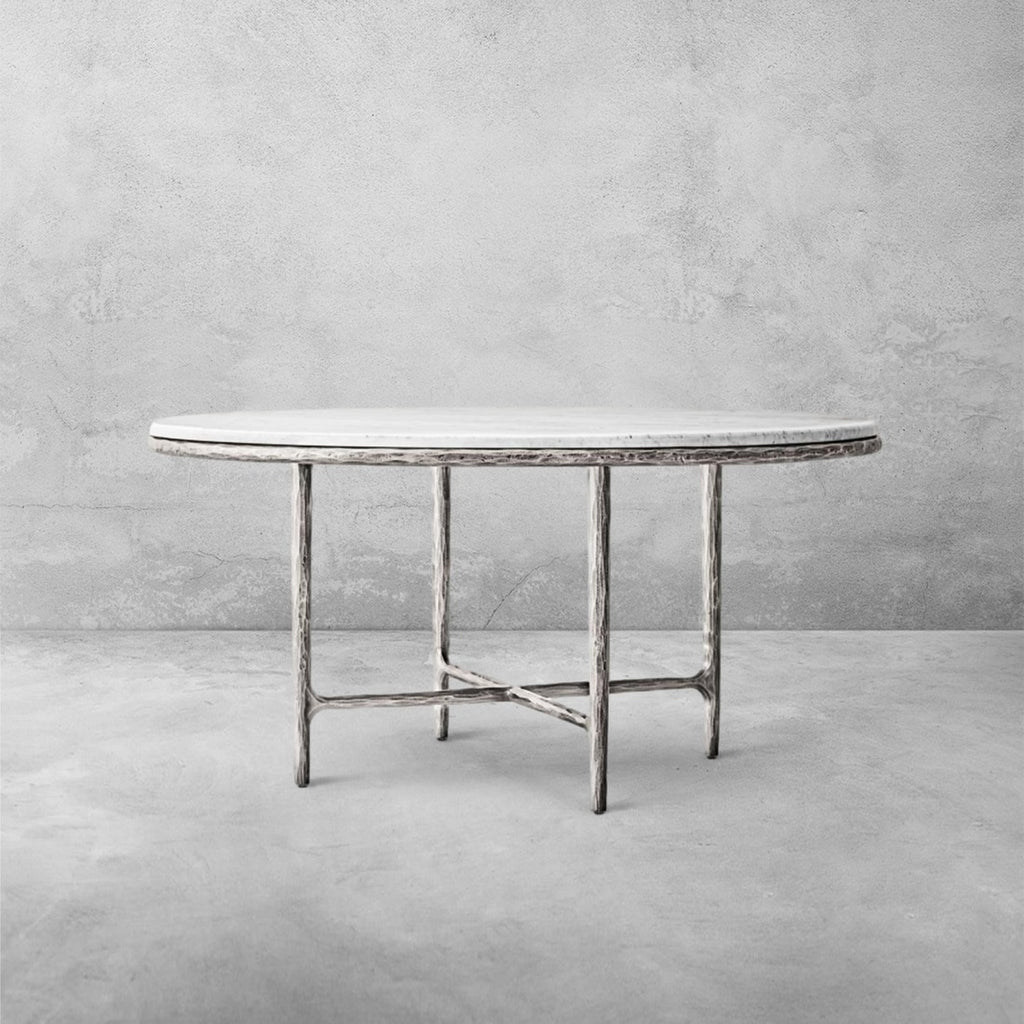 Thadson Marble Round Dining Table 48" 60"