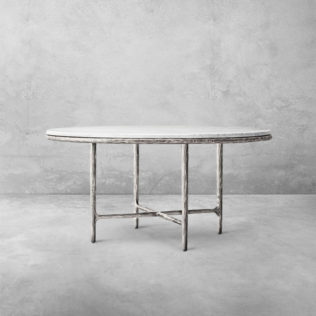 Thadson Marble Round Dining Table 48" 60"