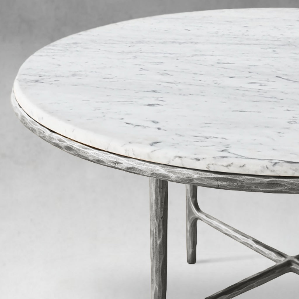 Thadson Marble Round Dining Table 48" 60"