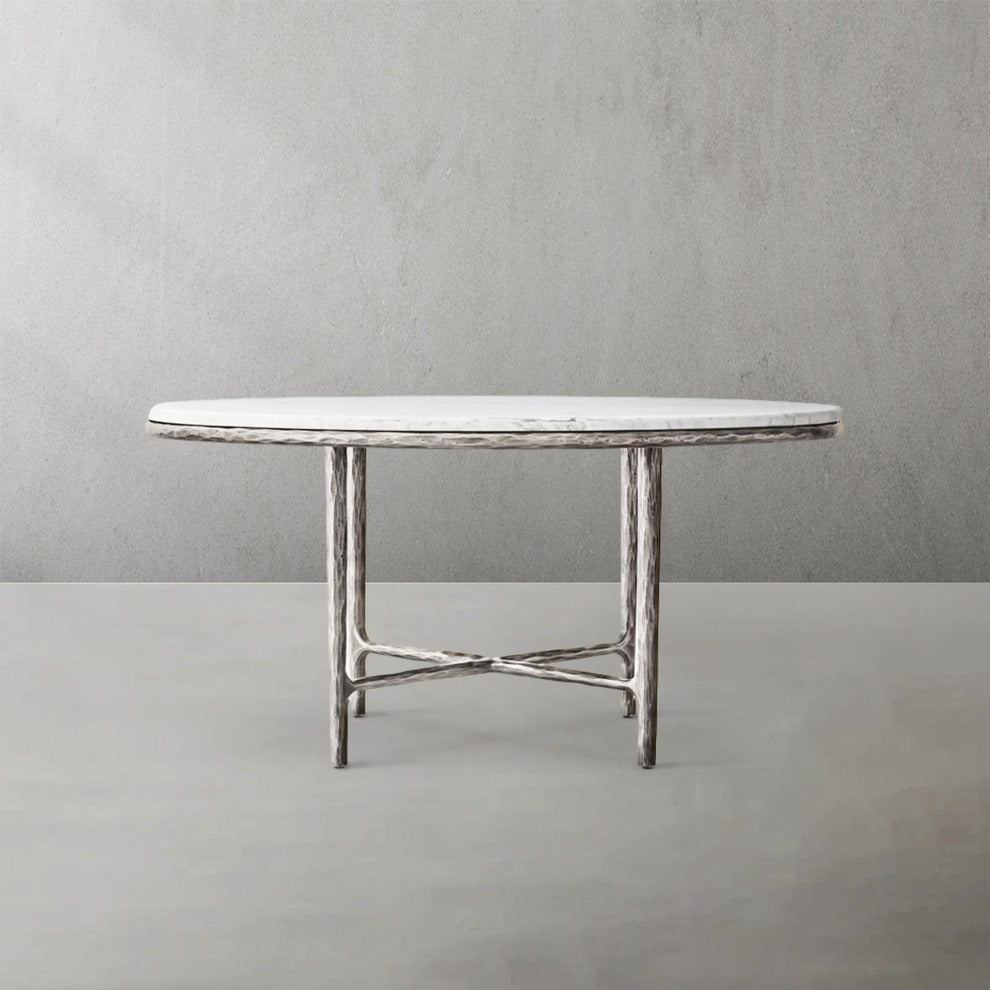 Thadson Marble Round Dining Table 48" 60"