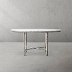 Thadson Marble Round Dining Table 48" 60"