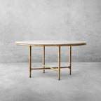 Thadson Marble Round Dining Table 48" 60"