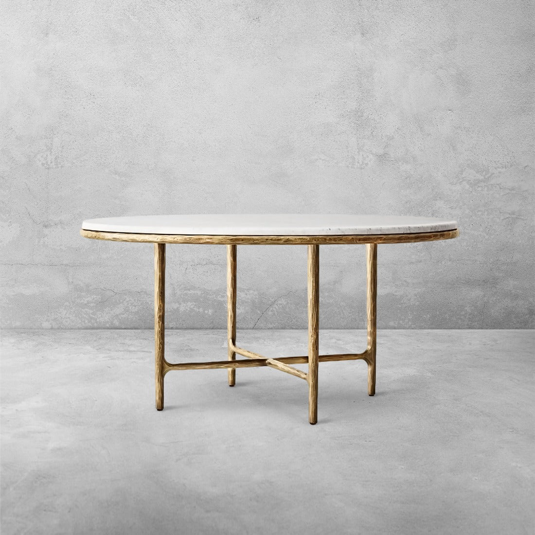 Thadson Marble Round Dining Table 48" 60"
