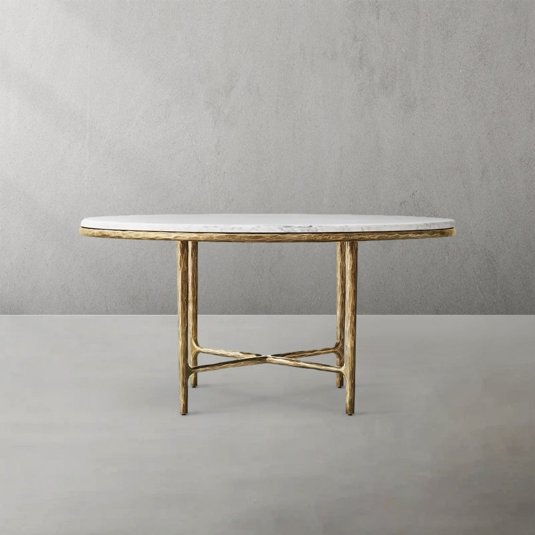 Thadson Marble Round Dining Table 48" 60"