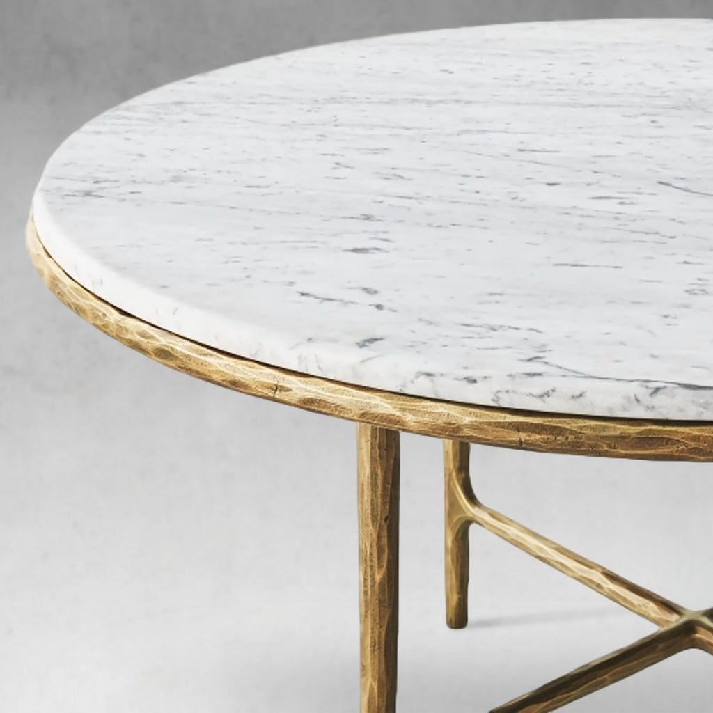 Thadson Marble Round Dining Table 48" 60"
