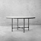 Thadson Marble Round Dining Table 48" 60"