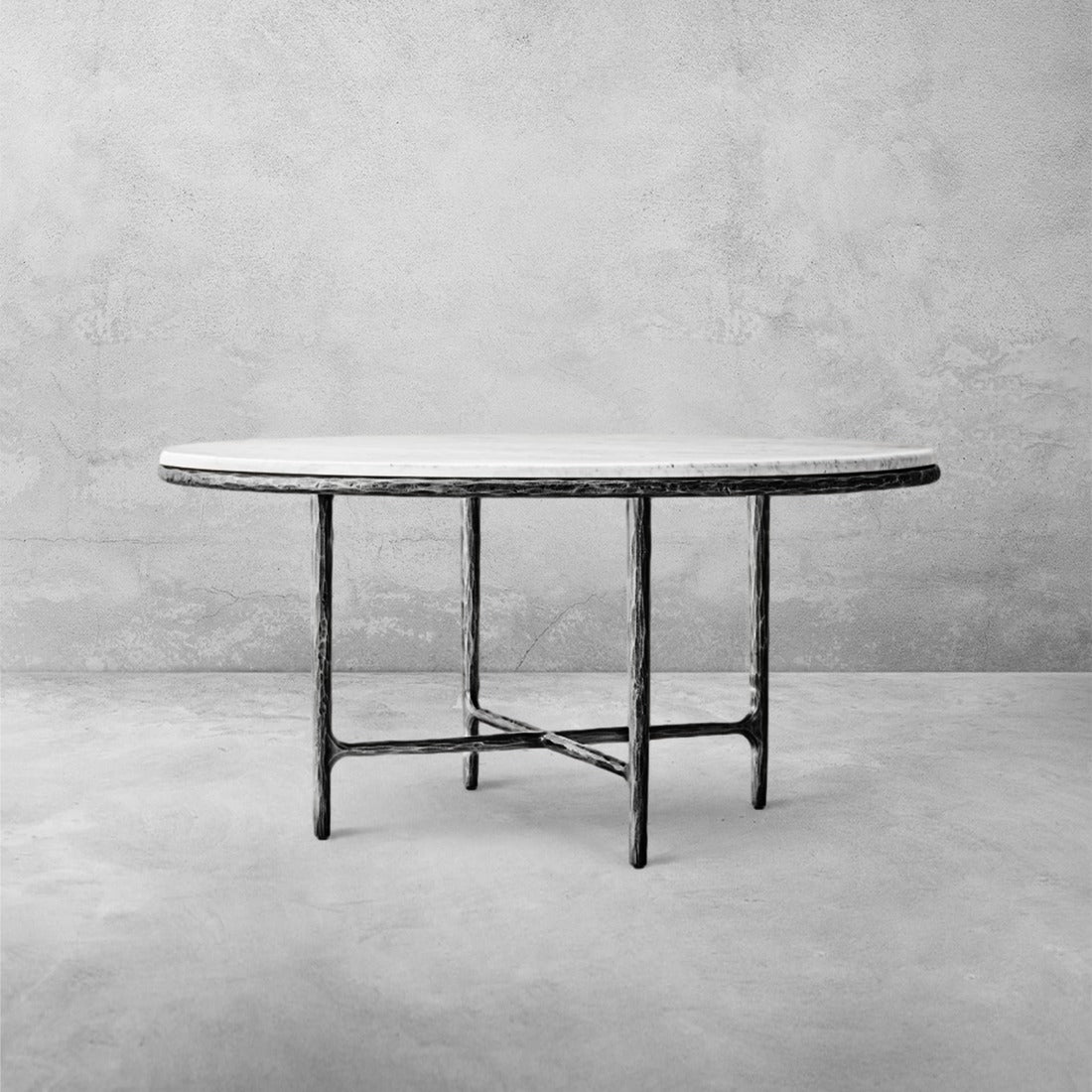 Thadson Marble Round Dining Table 48" 60"