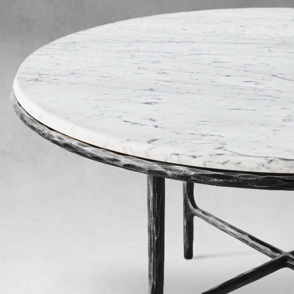 Thadson Marble Round Dining Table 48" 60"