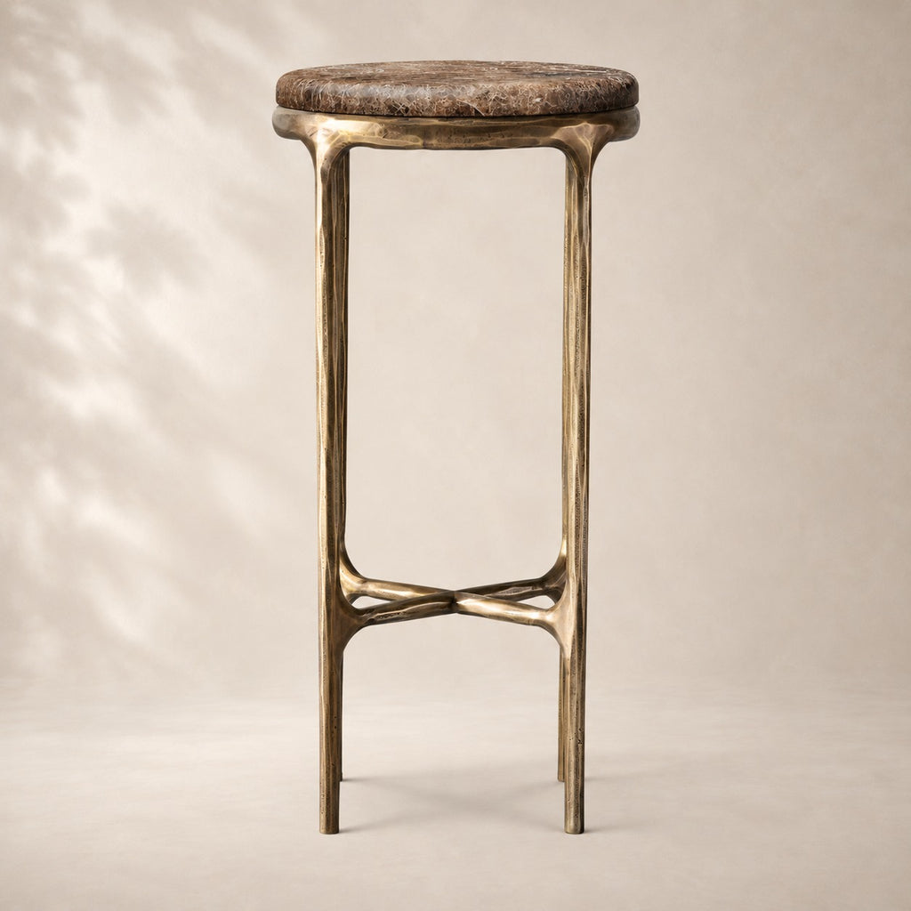 Thadson Marble Round Drink Table 12" 14" 18" 22"