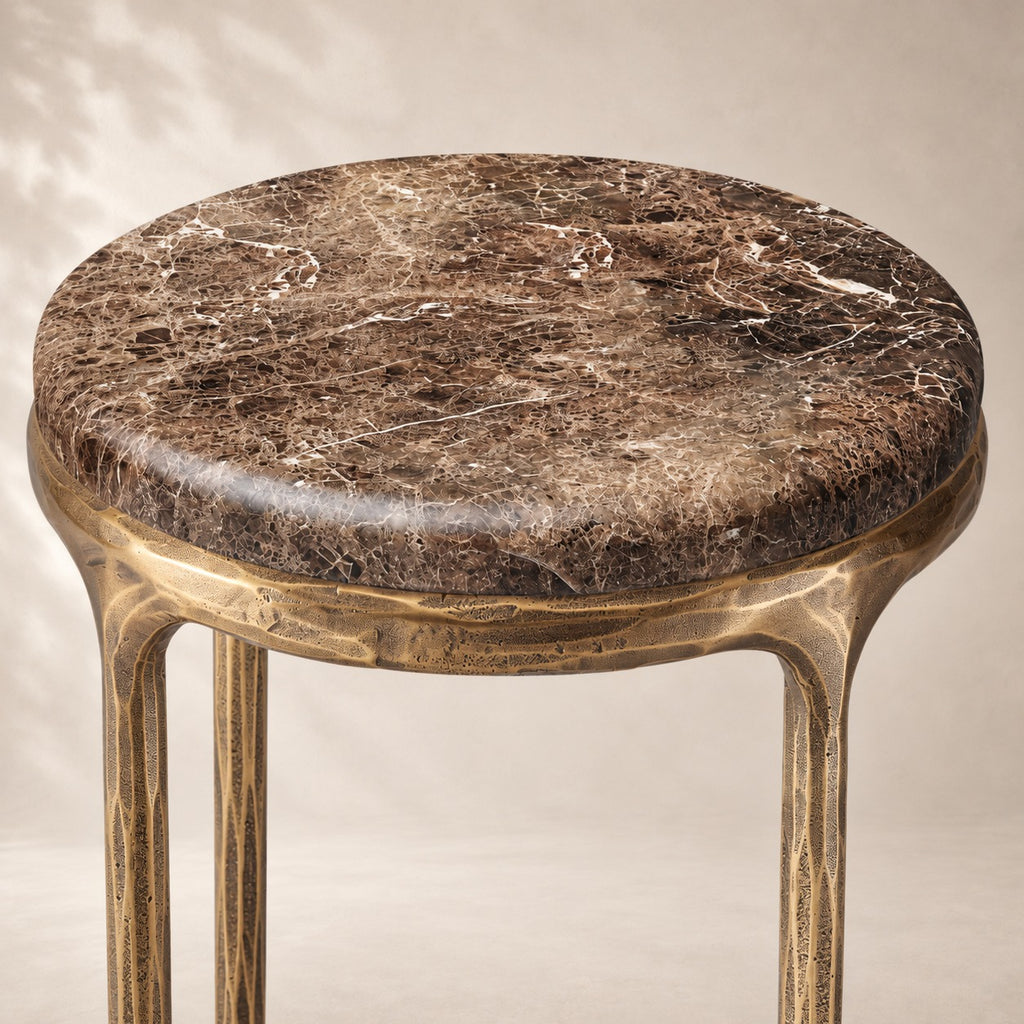 Thadson Marble Round Drink Table 12" 14" 18" 22"