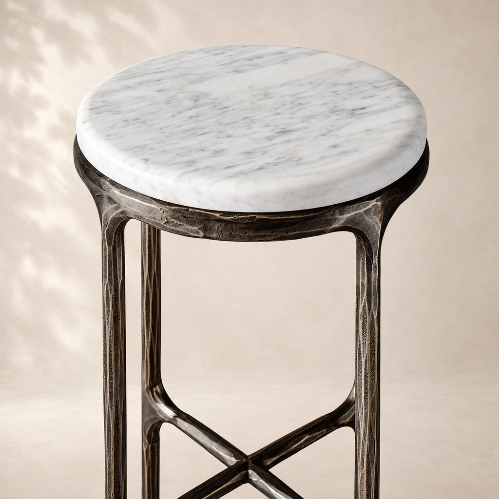 Thadson Marble Round Drink Table 12" 14" 18" 22"