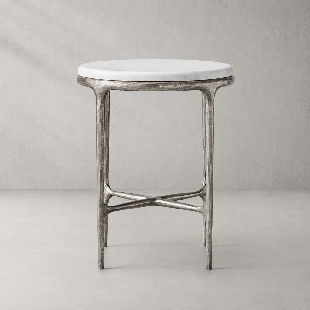 Thadson Marble Round Side Table 12" 18" 22"