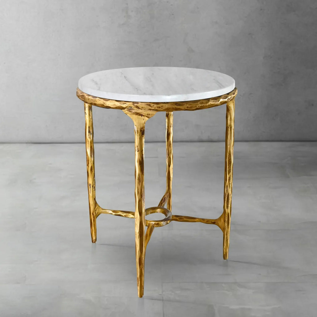 Thadson Marble Round Side Table 12" 18" 22"