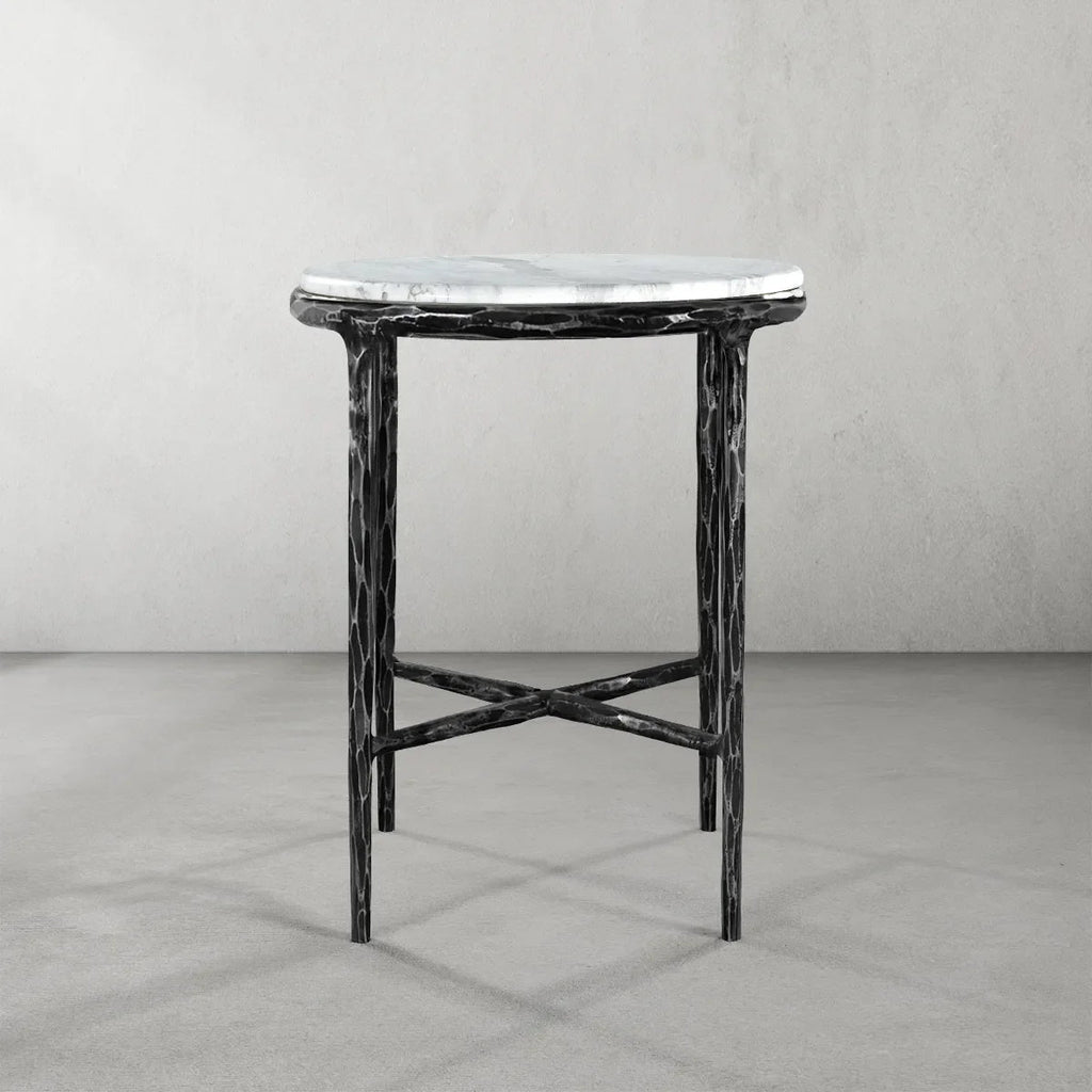 Thadson Marble Round Side Table 12" 18" 22"