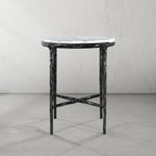 Thadson Marble Round Side Table 12" 18" 22"